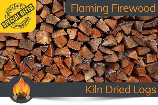 Winter Fuel Store Flaming Firewood Kiln Dried Logs  - 10x Deal